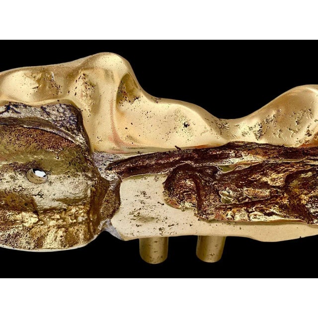 Clock Sculpture with Gold Plating by David Marshall, Spain, 1960 For Sale - Image 4 of 8