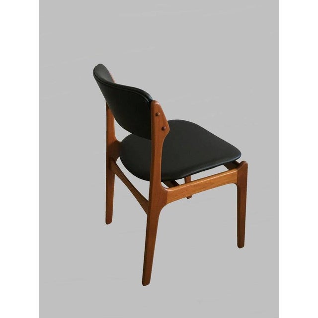 Wood Teak Dining Chairs by Erik Buck, Customizable Reupholstery, 1960s, Set of 10 For Sale - Image 7 of 10