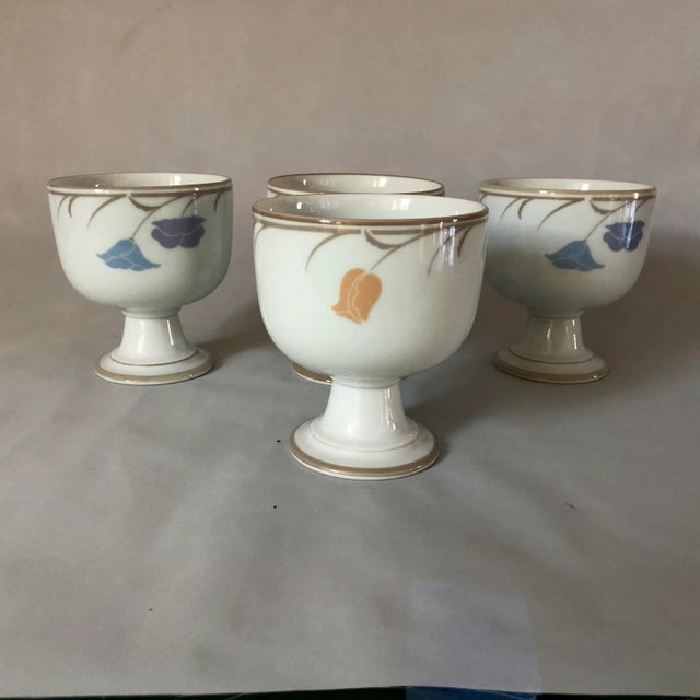 Dansk Vintage Dansk International Tivoli Belles Fleurs Sherbet/Goblets S-4 For Sale - Image 4 of 4