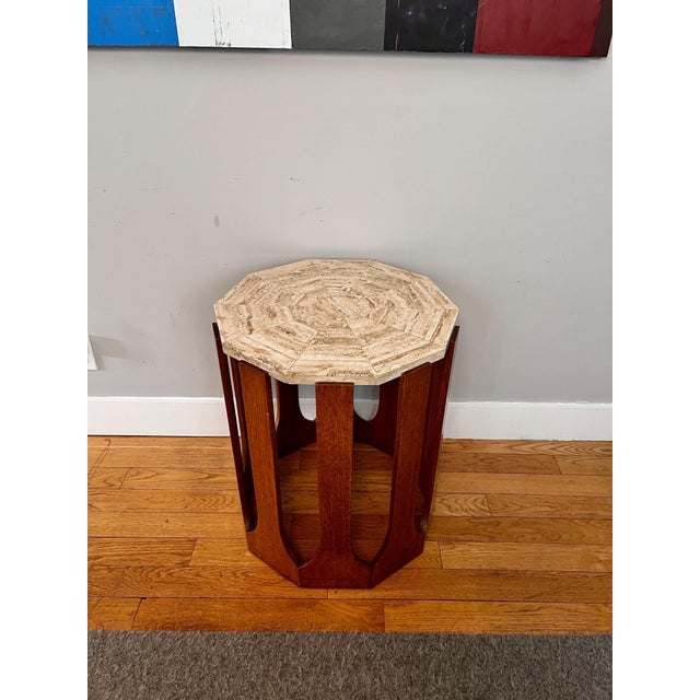 1950s Mosaic Travertine Occasional / End Table by Harvey Probber, c. 1950 For Sale - Image 5 of 12