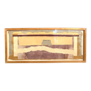 Barbara Beck 1974 Paper Collage in Original Frame - Signed/Dated