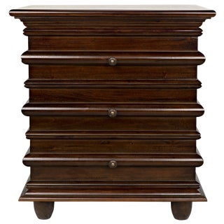 Ascona Side Table, Hand Rubbed Brown