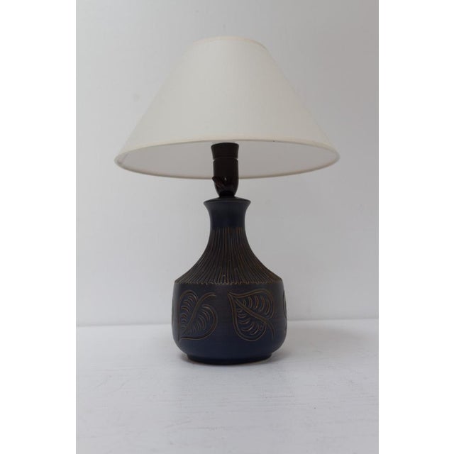 Mid-Century Danish Ceramic Table Lamp by Bromølle Keramik, 1960s For Sale - Image 4 of 15