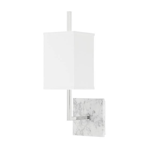 Traditional Mitzi Mikaela 1-Light Wall Sconce, Polished Nickel For Sale - Image 3 of 3
