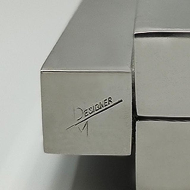 Metal Space Age Vase, Italy, 1970s For Sale - Image 7 of 8