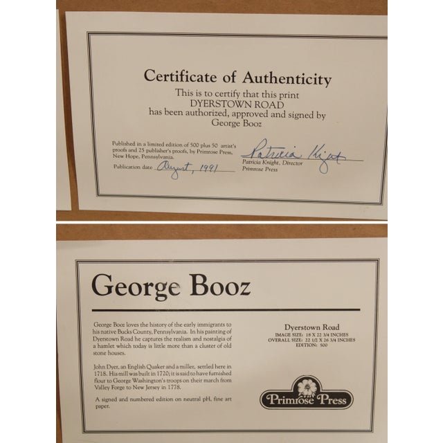 1990s 1990s 'Dyerstown Road' Rustic Winter Fine Art Print by George Booz For Sale - Image 5 of 13