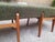 Bench in Light Wood with Green Fabric, 1960s For Sale - Image 12 of 14