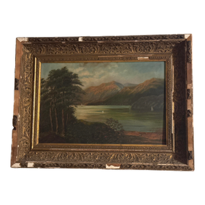 Antique Oil Painting of Adirondack