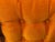 Vintage Orange Square Tufted Pillows - a Pair For Sale In Dallas - Image 6 of 6