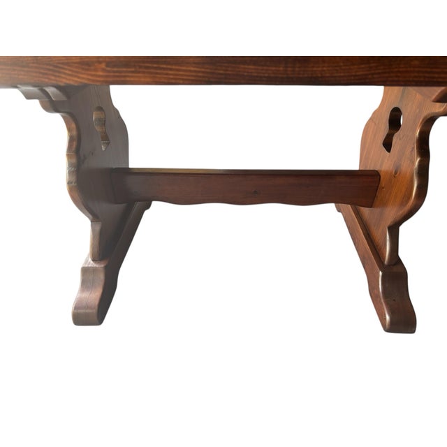 1960s Drake, Smith & Co. High Quality Table Builders - Bristol, Vermont. Solid Knotty Pine. For Sale In Houston - Image 6 of 12