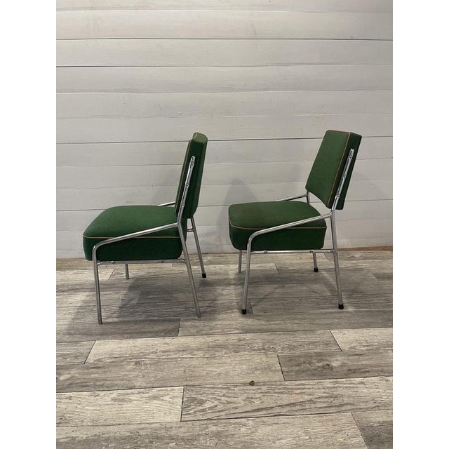 Vintage Art Deco Chrome Chairs, 1950s, Set of 2 For Sale - Image 4 of 7