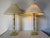 Metal 1980s Vintage Sciolari Style Brass & Clear Ribbed Lucite Table Lamps – Pair For Sale - Image 7 of 12
