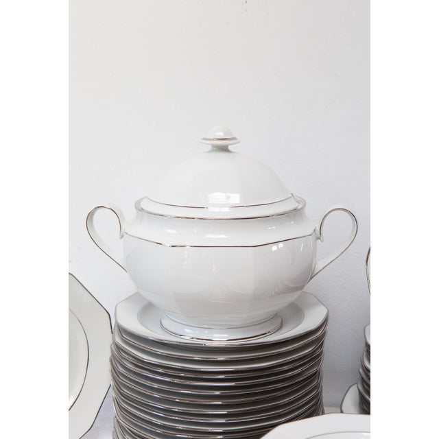 German Heirloom Platinum Dinner Service for 12 from Winteling Bavaria, 1960s, Set of 57 For Sale - Image 3 of 13
