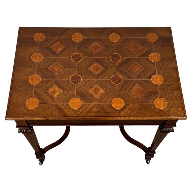Antique English Mahogany Side Table, 1800s For Sale - Image 10 of 10