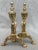 Traditional Small Pair of Vintage Brass Andirons For Sale - Image 3 of 12