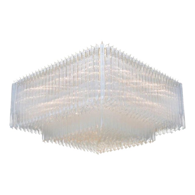 Collection Venere Chandelier in Metal and Crystal by Jago For Sale