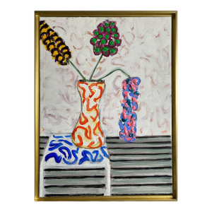 Flowers Never Seen #12 (Framed Contemporary Painting), G. Campbell Lyman, Framed