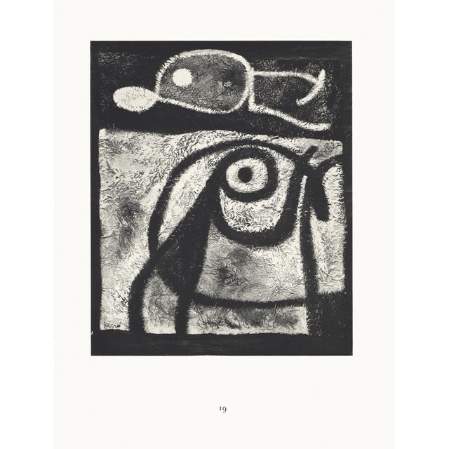 1967 Joan Miró Lithograph 19, "Personnage Et Oiseau" (Person and Bird) For Sale