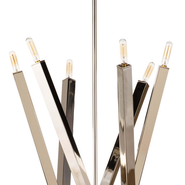 Regina Andrew Viper Chandelier in Polished Nickel For Sale - Image 4 of 7