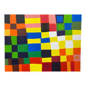 P. L. Bradbury Modern Abstract Oil Painting on Canvas