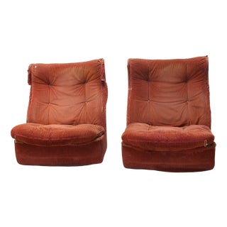 Set of Orchidée Lounge Chairs by Michel Cadestin for Airborne, 1970s For Sale