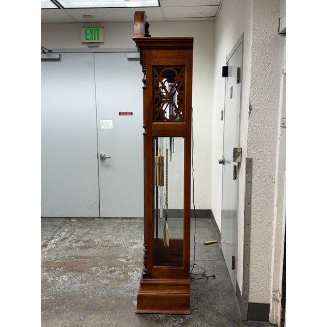 Howard Miller Howard Miller "Raymour" Broadmour Collection Grandfather Clock, Circa 1990s For Sale - Image 4 of 12