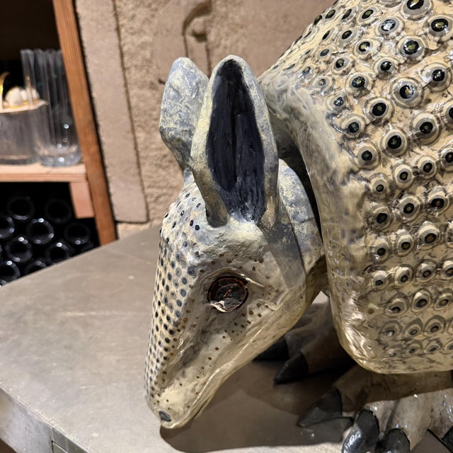 Surrealist Paper Mache Armadillo Sculpture Sergio Bustamante For Sale - Image 17 of 18