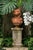 Terra Cotta Vintage Anthropomorphic Cat Bust Sculpture in Terracotta-Colored Reconstituted Stone For Sale - Image 8 of 8