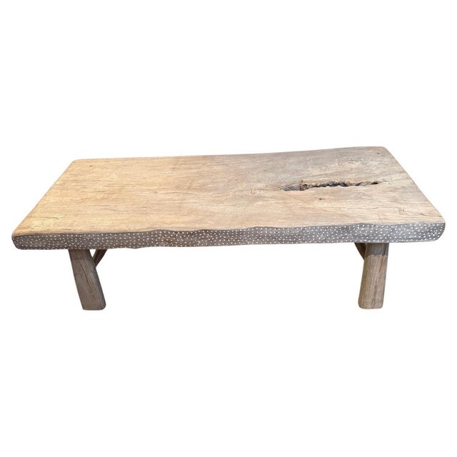 A beautiful century old three inch thick teak panel has been hand crafted into a unique coffee table whilst respecting the...
