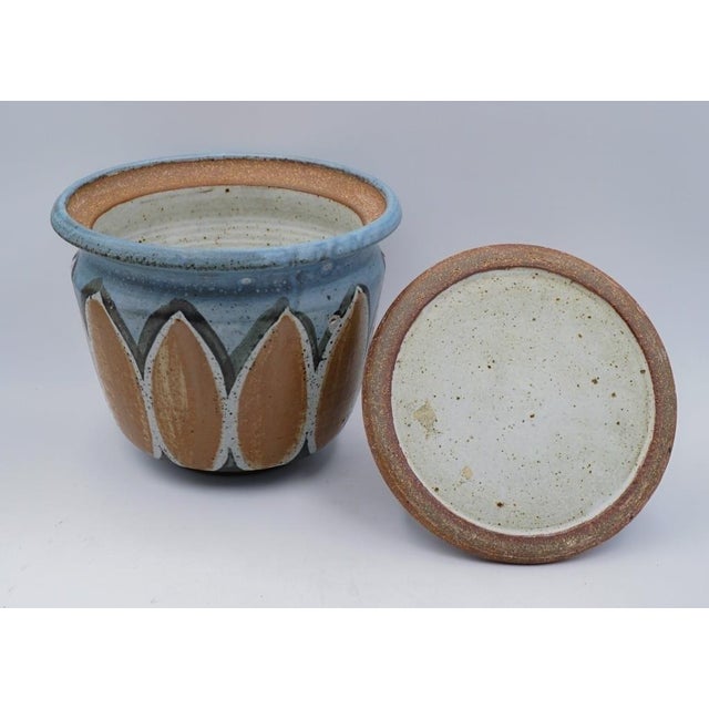 Mid-Century Modern Vintage Mid 20th Century Large Joel Edwards Covered Pot For Sale - Image 3 of 10