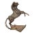 37"Tall Vintage Mid Century Brutalist Welded Metal Horse Sculpture Statue Stand For Sale