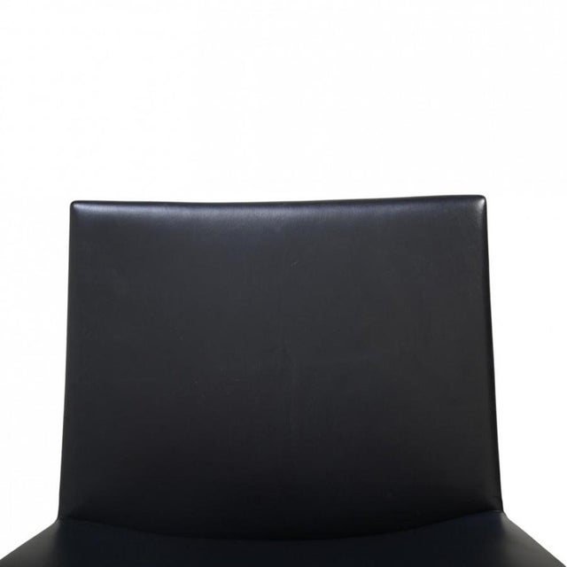 1990s AP40 Chair in Black Leather by Hans Wegner, 1990s For Sale - Image 5 of 12