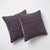 Mid-Century Modern Bohemian Turkish Kilim Pillow Cover 16'' X 16'' - Set of Two For Sale - Image 3 of 4