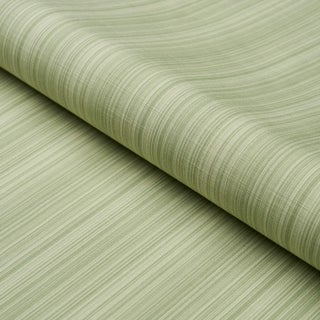 Schumacher X Mark D. Sikes Gracie Solid Strie Fabric In Leaf Green For Sale