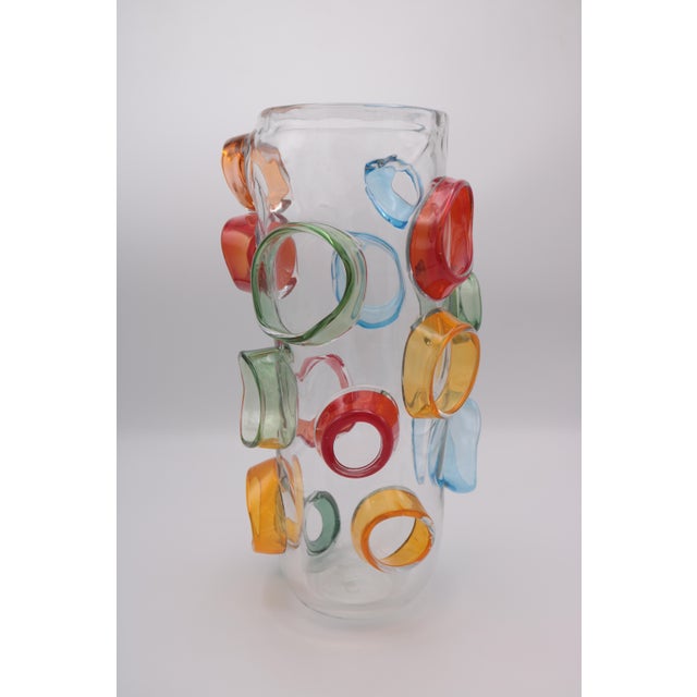 Glass Art Glass Vase by Martin Potsch For Sale - Image 7 of 9