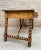 19th-Century French Hand Carved Oak Desk with Iron Stretcher & Solomonic Legs For Sale - Image 12 of 18
