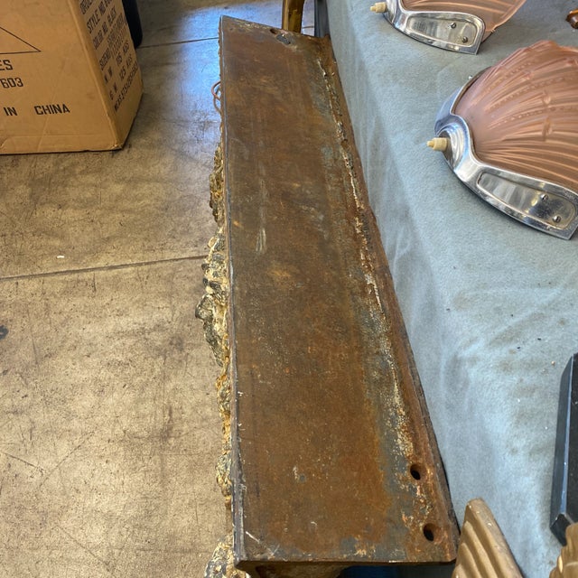 Antique Iron French Architectural Frieze From Historic Vanderbilt Hotel in New York For Sale In Los Angeles - Image 6 of 11