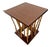 Mid-Century Side Table Hollywood Regency Bamboo & Wood Forest-Base For Sale