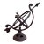 Vintage French Country Iron Garden Armillary Sundial For Sale