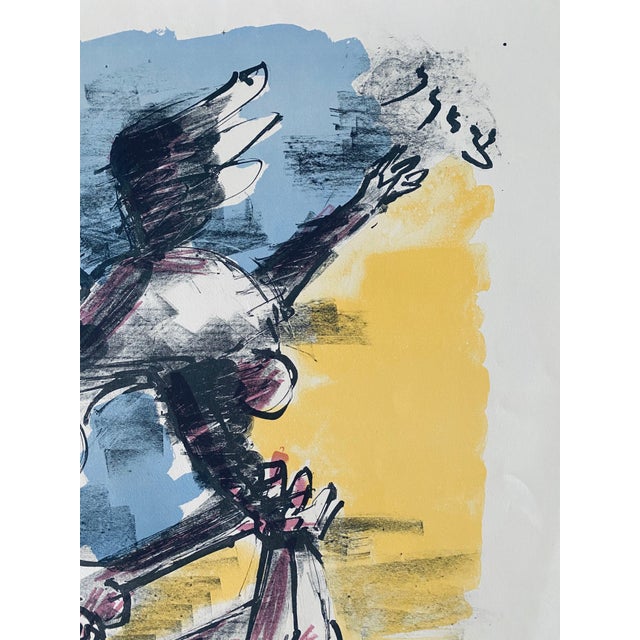 Jacques Lipchitz, Jacques Lipchitz French Cubist Modernist Lithograph Hebrew Judaica ZIon For Sale In Miami - Image 6 of 8