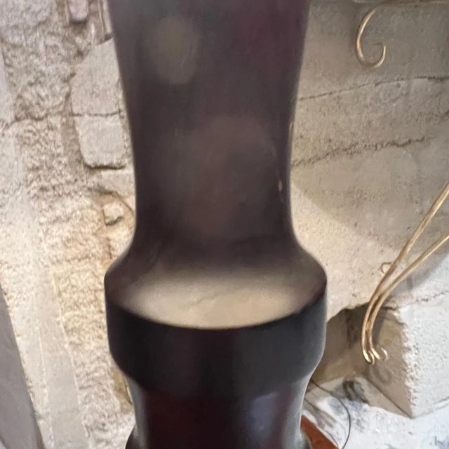 Sculptural Table Lamp in Palo Fierro Desert Ironwood, Mid-Century Modern For Sale In San Diego - Image 6 of 13