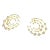 Syna Yellow Gold Geometrix Earrings with Diamonds, a Pair For Sale