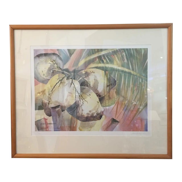 Drawing/Sketching Materials "Coconuts" Lithograph by Don Gabbert For Sale - Image 7 of 11