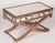 Italian Mid-20th Century Cerused Wood Mirrored Coffee Table with X-form Base For Sale - Image 4 of 10