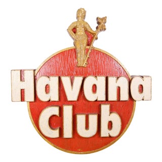 Vintage Havana Club Sign For Sale