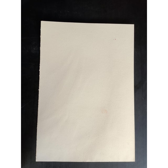 Mario Salmaso, Modern Girls, 1980, Mixed Media on Paper For Sale - Image 4 of 6