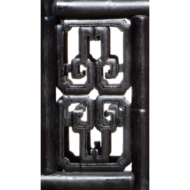 Chinoiserie Chinoiserie Wood Fretwork Dining Table Base For Sale - Image 3 of 5