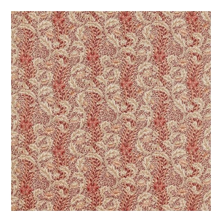 Morris & Co. Wild Tulip & Vine Fabric in Linen/Plum For Sale