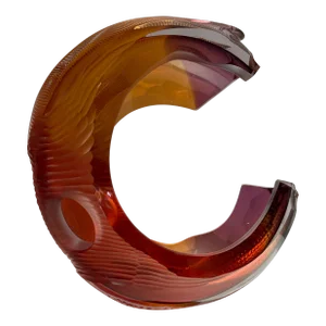 "Transformation" Abstract Blown Glass Sculpture