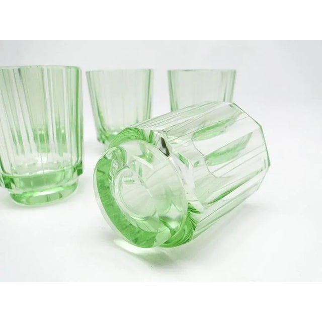 Art Deco Vodka Shots by Moser, 1930s, Set of 5 For Sale - Image 3 of 9
